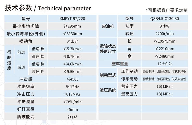 XMPYT-97/220撬毛台车