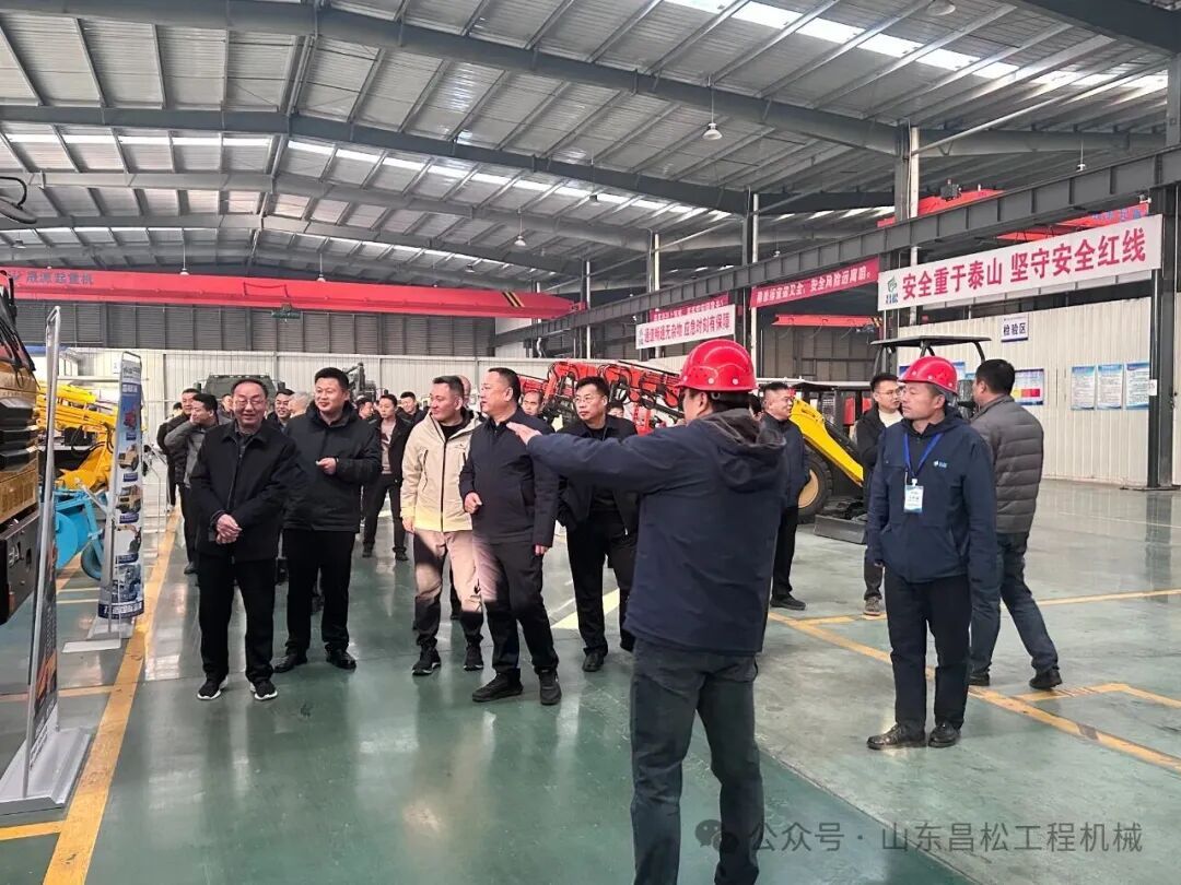 郓城县高级技工学校党委书记郭国建领导一行莅临山东昌松视察指导工作